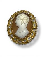 Brosche Mandile 1922 Dame Cammei antichi in Silber Conchiglia 2MSPCM38